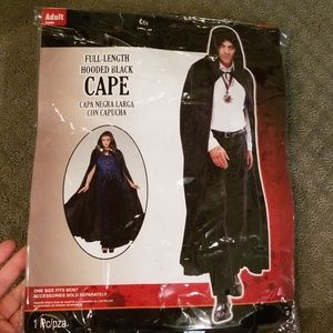 Black hooded Cape- costume